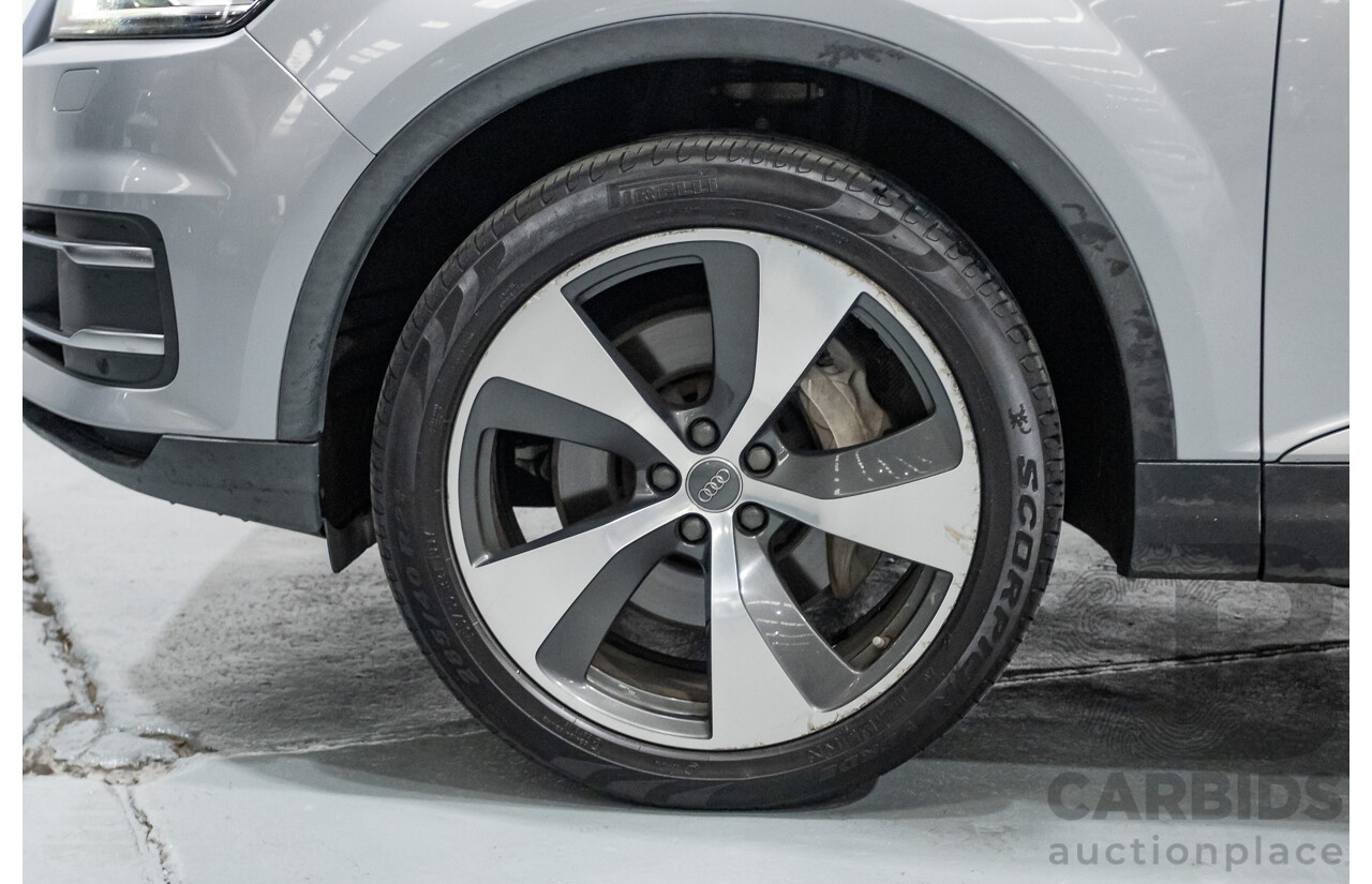 7/2016 Audi Q7 3.0 TDI Quattro (AWD) 4M MY17 4D Wagon Floret Silver Metallic Turbo Diesel V6 (160kw) 3.0L - 7 seater