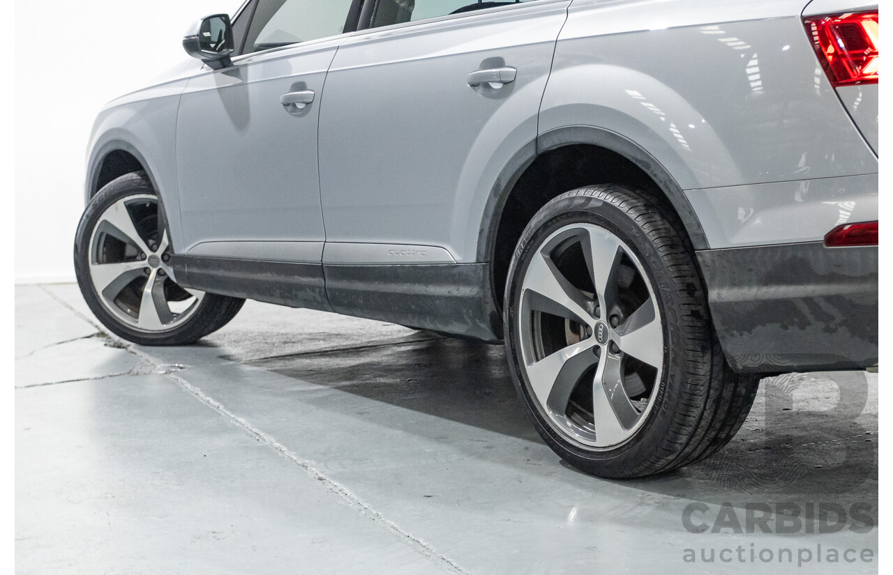 7/2016 Audi Q7 3.0 TDI Quattro (AWD) 4M MY17 4D Wagon Floret Silver Metallic Turbo Diesel V6 (160kw) 3.0L - 7 seater