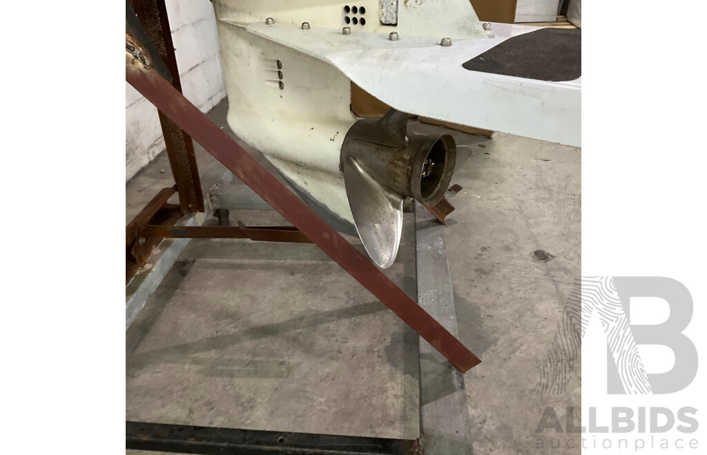 Johnson 70 Outboard Motor with Wheeled Stand