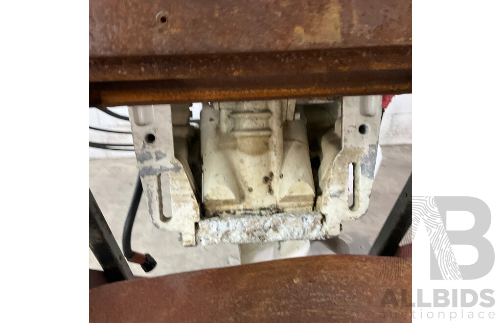 Johnson 70 Outboard Motor with Wheeled Stand