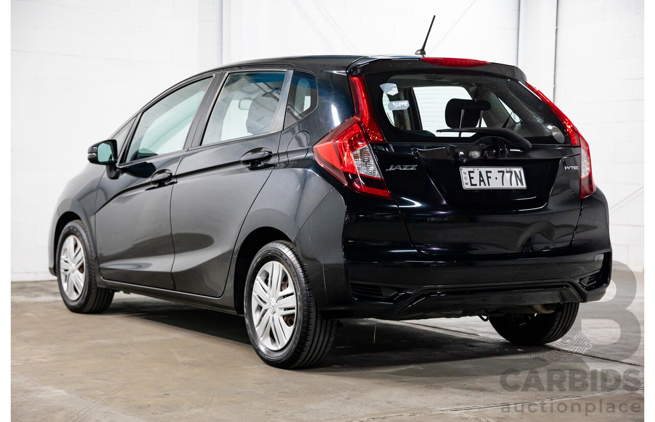 02/2019 Honda Jazz VTi (FWD) GK MY19 5D Hatchback Black 1.5L