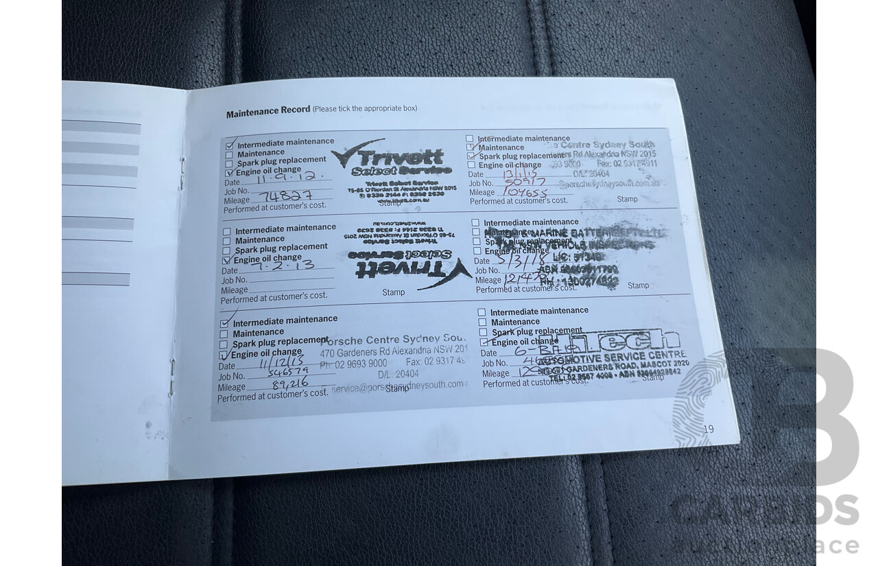 1/2008 Porsche Cayenne S MY08 4d Wagon Basalt Black Metallic V8 4.8L