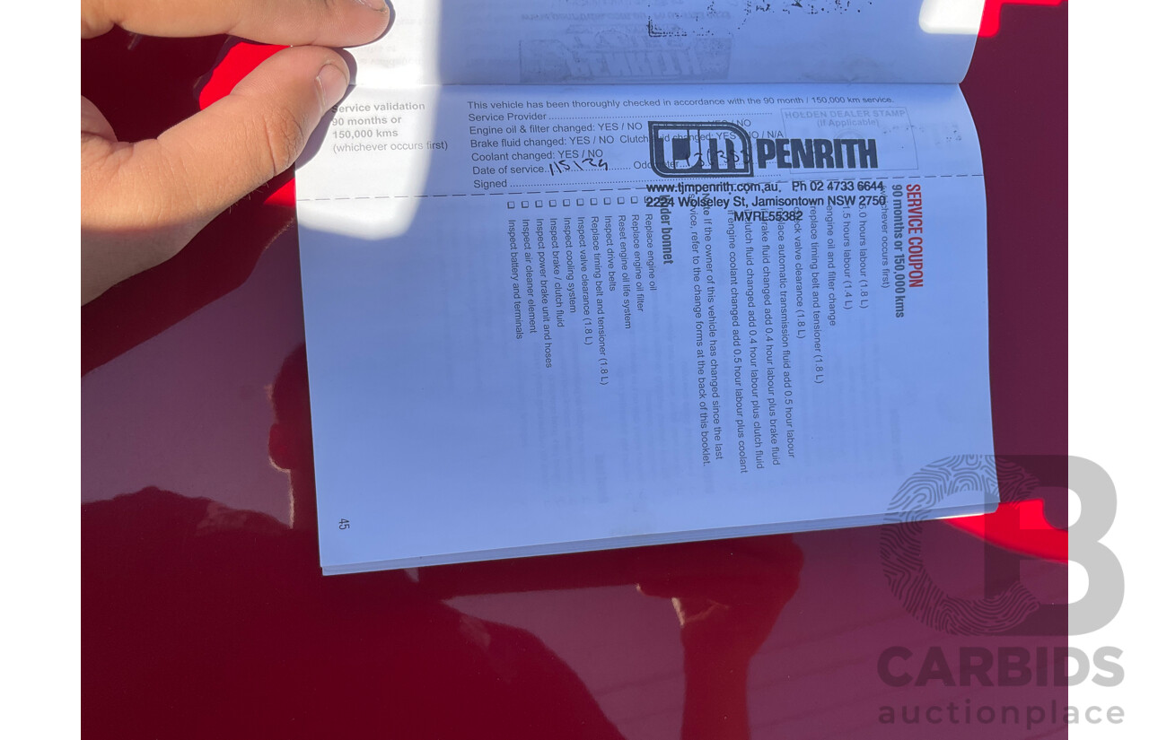 6/2015 Holden Trax LTZ TJ MY15 4d Wagon Red Hot 1.8L