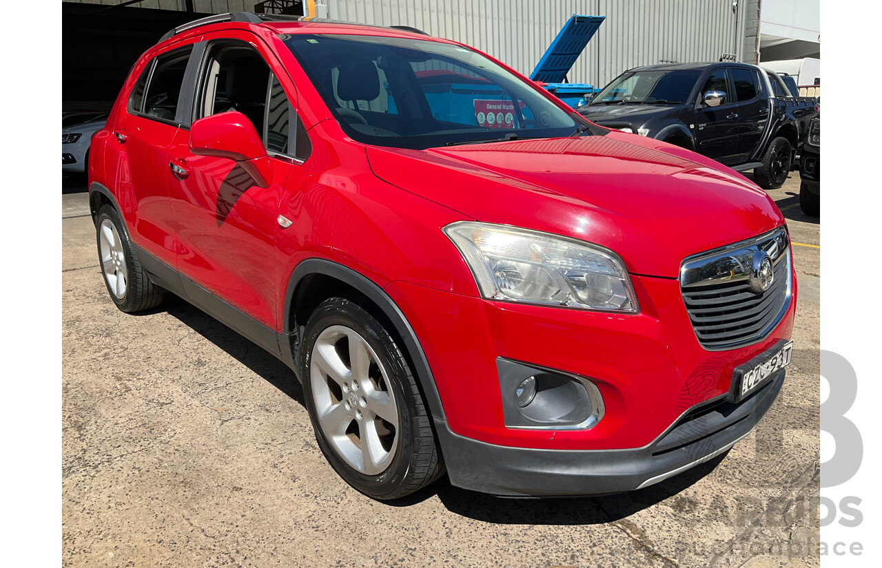 6/2015 Holden Trax LTZ TJ MY15 4d Wagon Red Hot 1.8L