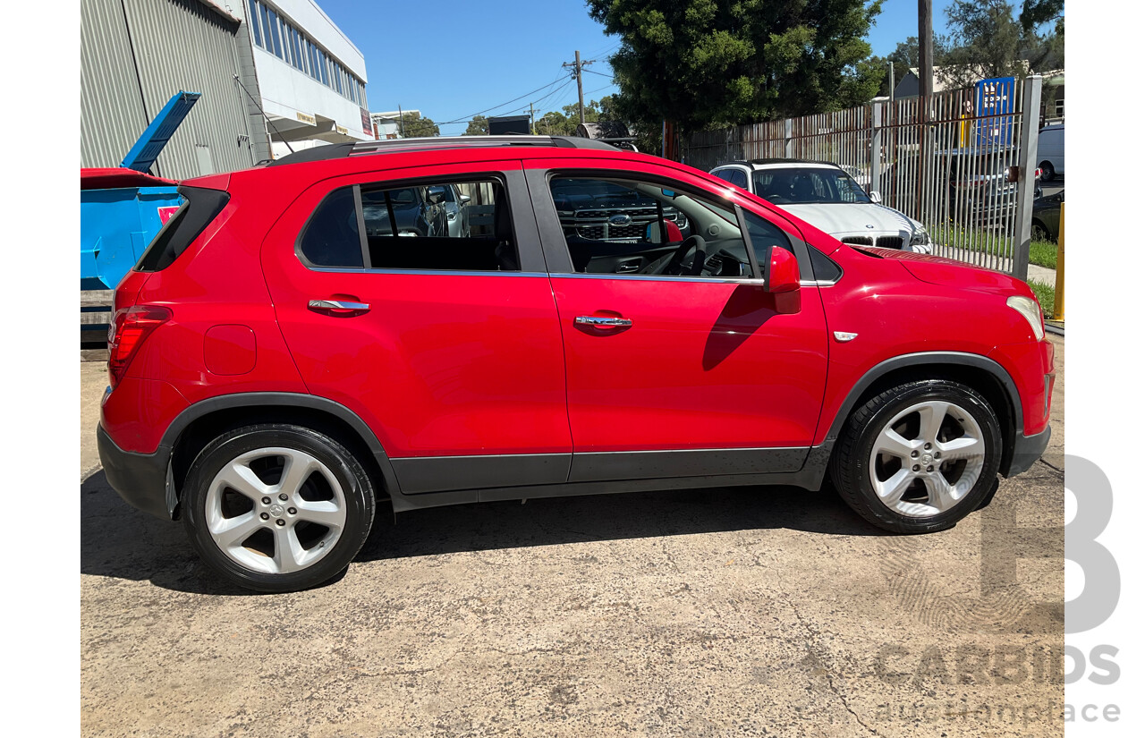 6/2015 Holden Trax LTZ TJ MY15 4d Wagon Red Hot 1.8L