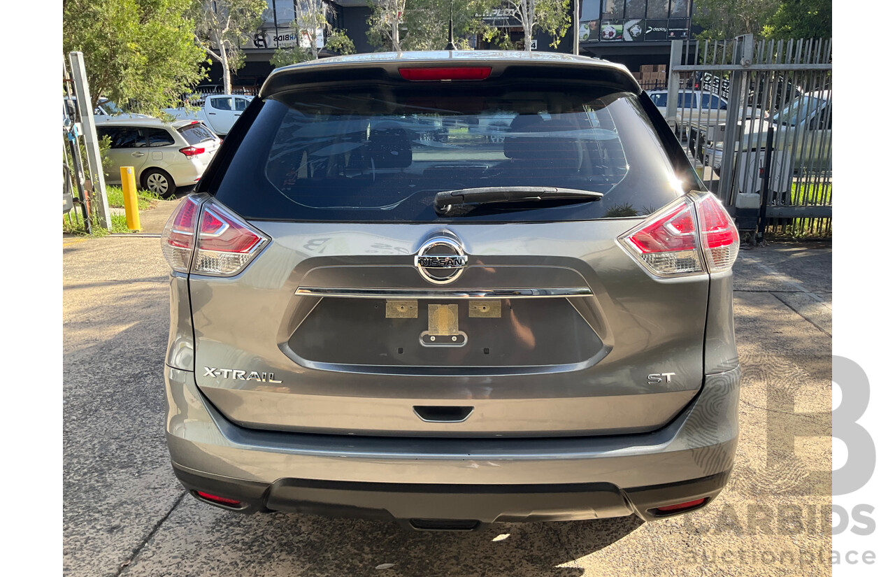 11/2015 Nissan X-Trail ST (FWD) T32 4d Wagon Gun Grey Metallic 2.5L
