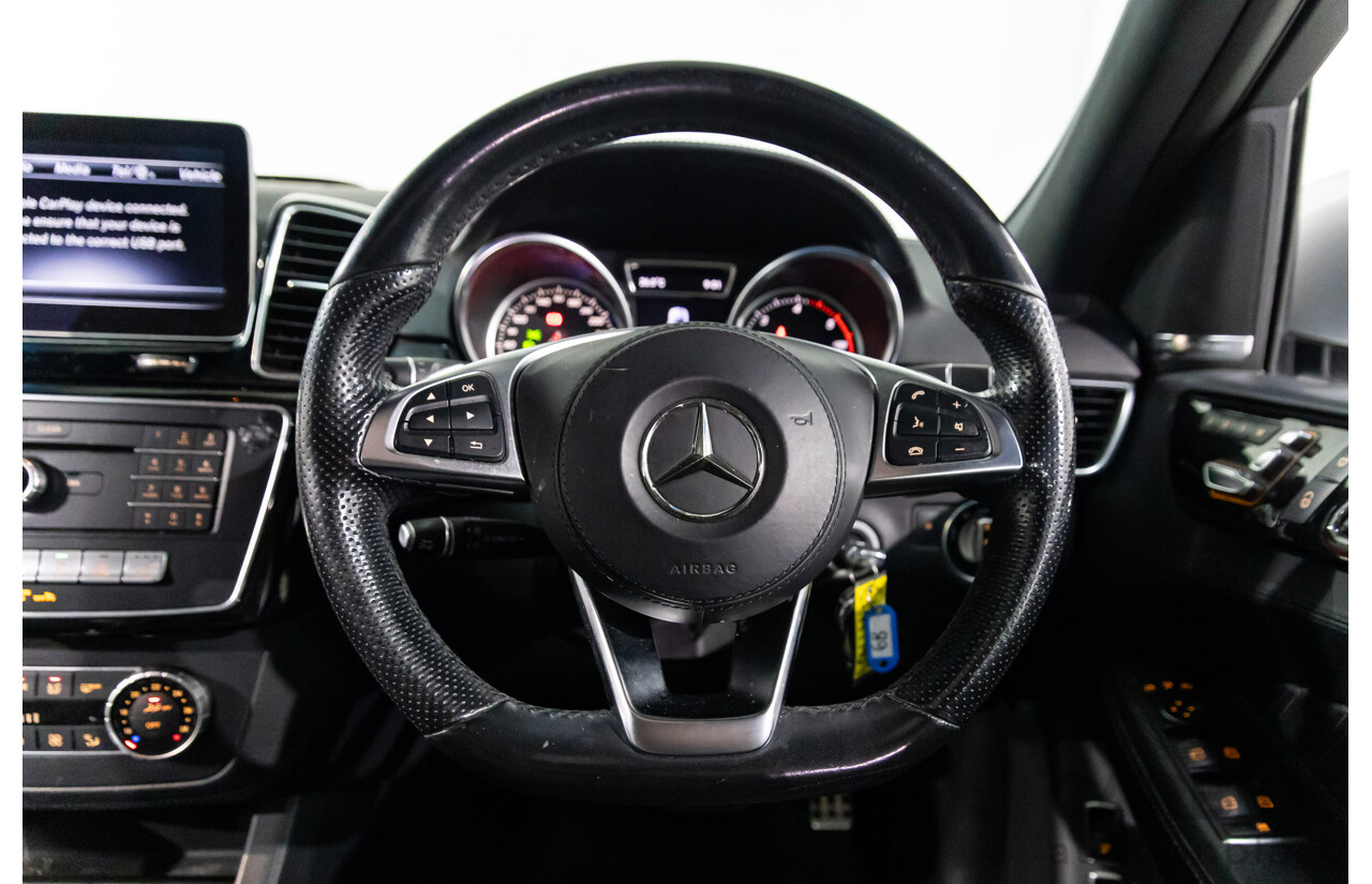 7/2018 Mercedes-Benz GLS 350d AMG Line 4Matic (AWD) X166 MY17 4d Wagon Iridium Silver Metallic Turbo Diesel V6 3.0L