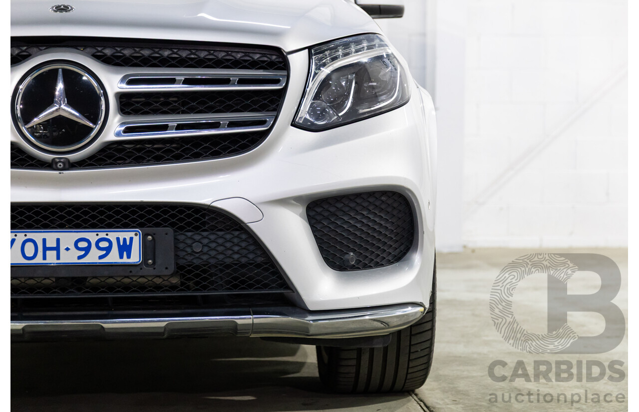 7/2018 Mercedes-Benz GLS 350d AMG Line 4Matic (AWD) X166 MY17 4d Wagon Iridium Silver Metallic Turbo Diesel V6 3.0L