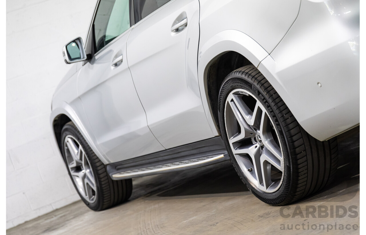7/2018 Mercedes-Benz GLS 350d AMG Line 4Matic (AWD) X166 MY17 4d Wagon Iridium Silver Metallic Turbo Diesel V6 3.0L