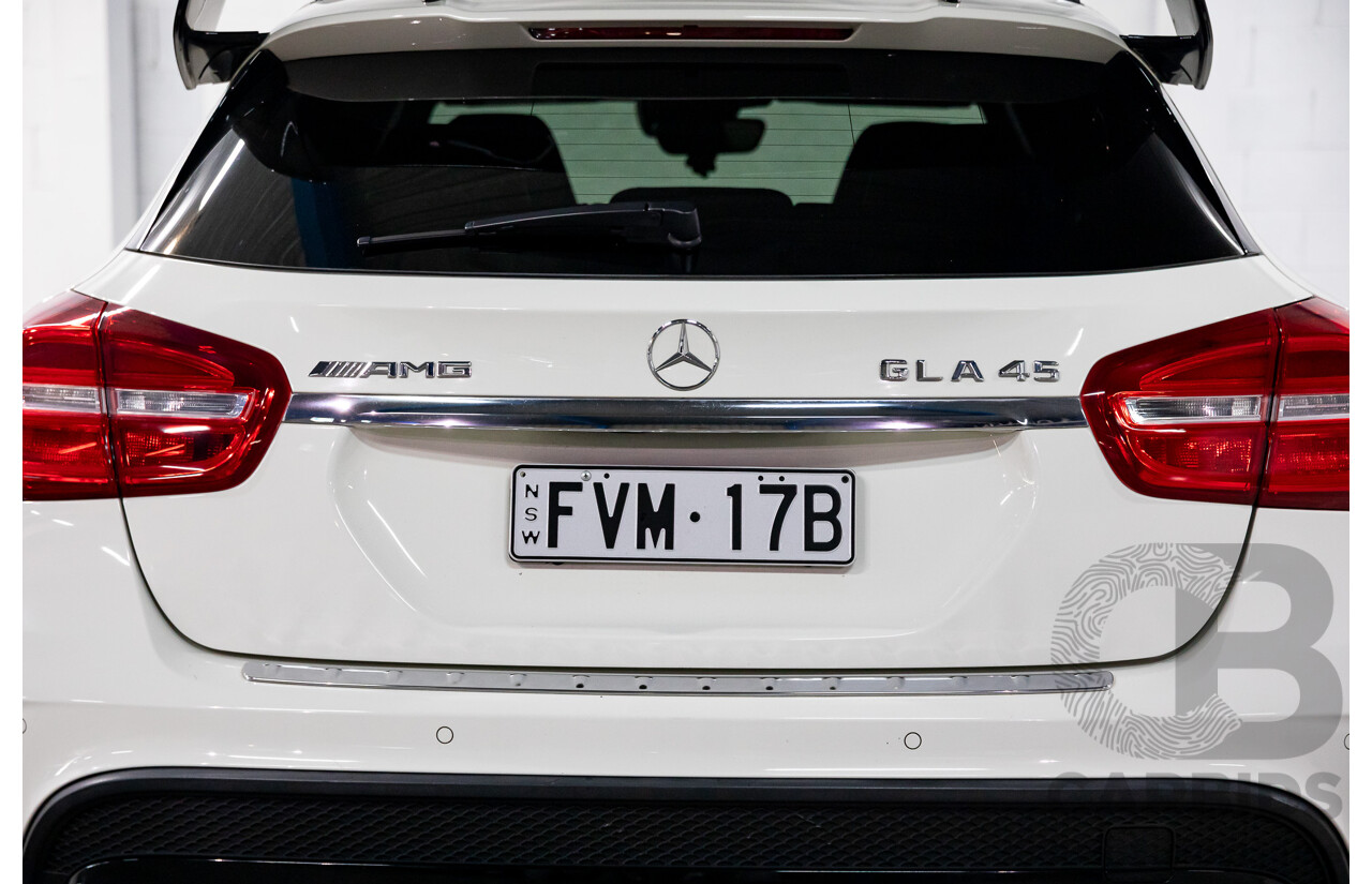 05/2016 Mercedes-Benz GLA 45 AMG 4Matic (AWD) X156 MY16 4d Wagon Cirrus White Turbo 2.0L