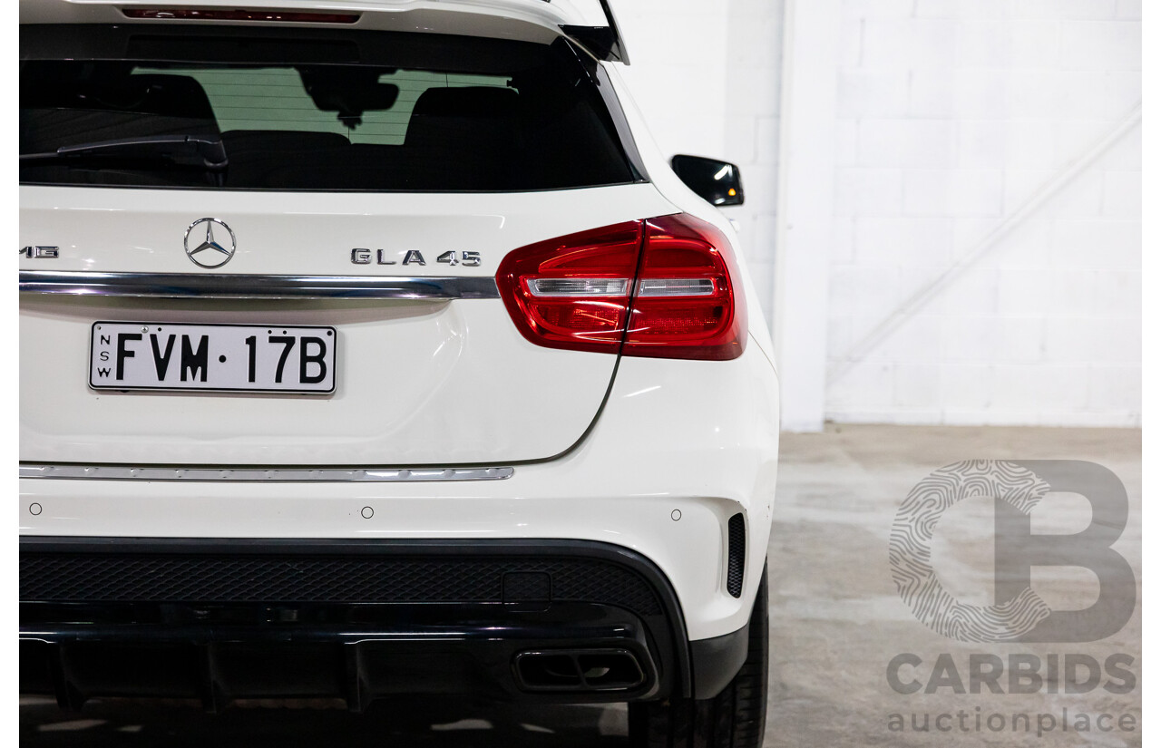 05/2016 Mercedes-Benz GLA 45 AMG 4Matic (AWD) X156 MY16 4d Wagon Cirrus White Turbo 2.0L