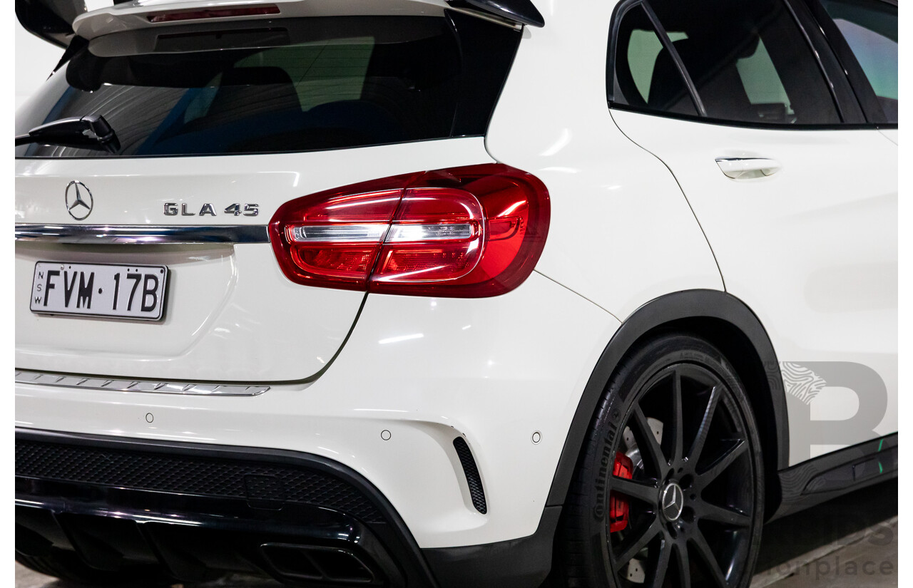 05/2016 Mercedes-Benz GLA 45 AMG 4Matic (AWD) X156 MY16 4d Wagon Cirrus White Turbo 2.0L