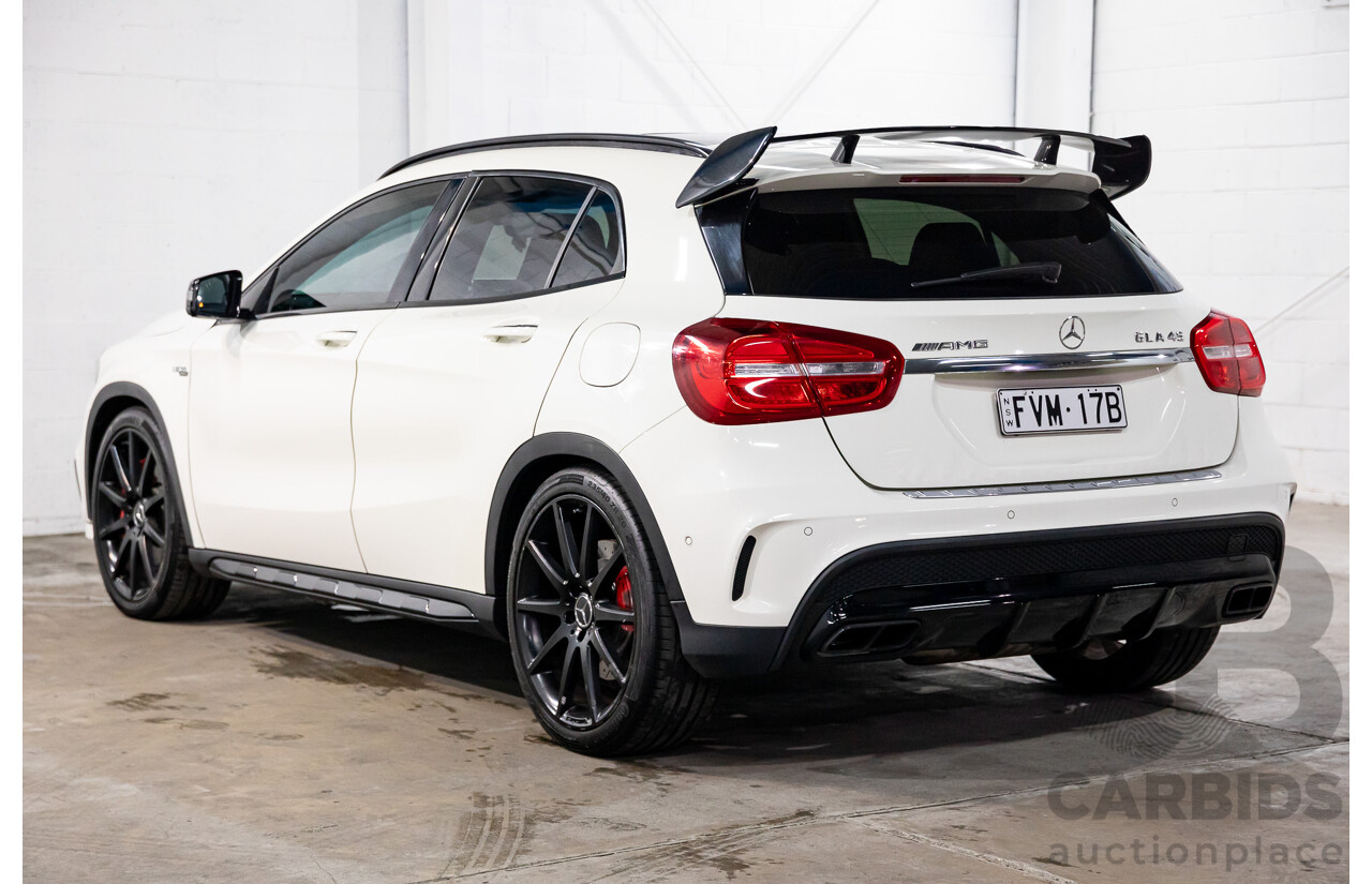 05/2016 Mercedes-Benz GLA 45 AMG 4Matic (AWD) X156 MY16 4d Wagon Cirrus White Turbo 2.0L