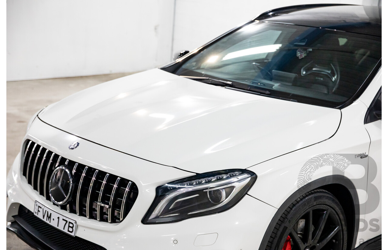 05/2016 Mercedes-Benz GLA 45 AMG 4Matic (AWD) X156 MY16 4d Wagon Cirrus White Turbo 2.0L