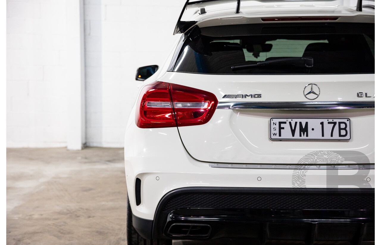 05/2016 Mercedes-Benz GLA 45 AMG 4Matic (AWD) X156 MY16 4d Wagon Cirrus White Turbo 2.0L