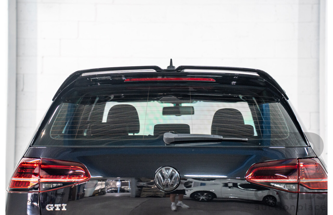8/2016 Volkswagen Golf GTi AU MY16 5d Hatchback Deep Black Pearl Turbo 2.0L