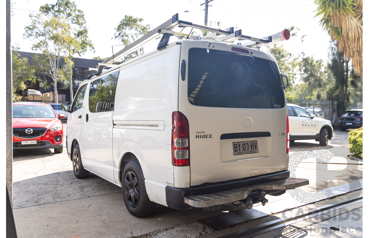 9/2008 Toyota Hiace LWB KDH201R MY07 Upgrade 4d Van Iceberg White Turbo Diesel 3.0L