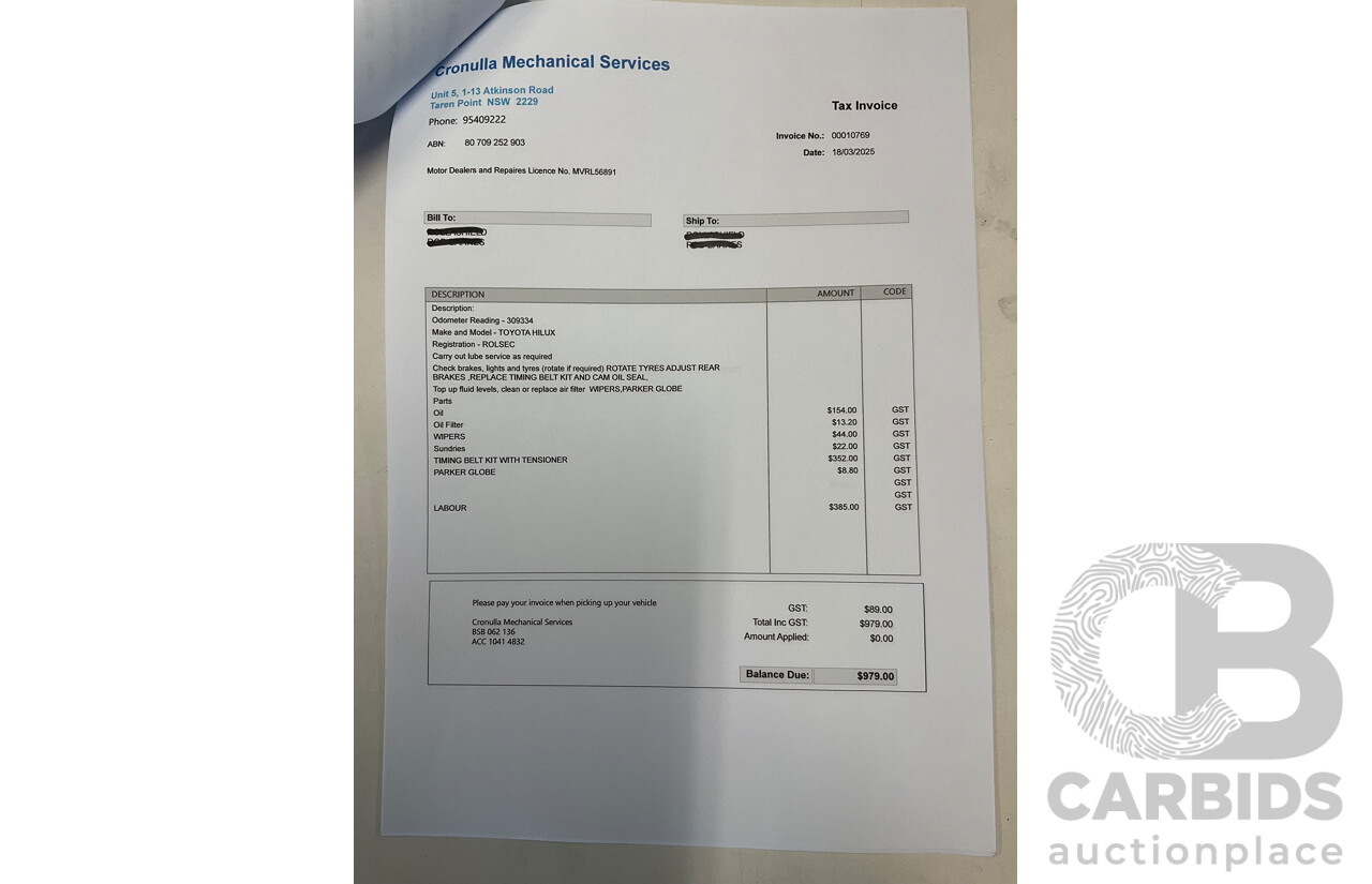 7/2014 Toyota Hilux SR5 (4x4) KUN26R MY14 Dual Cab P/Up Cool White Turbo Diesel 3.0L