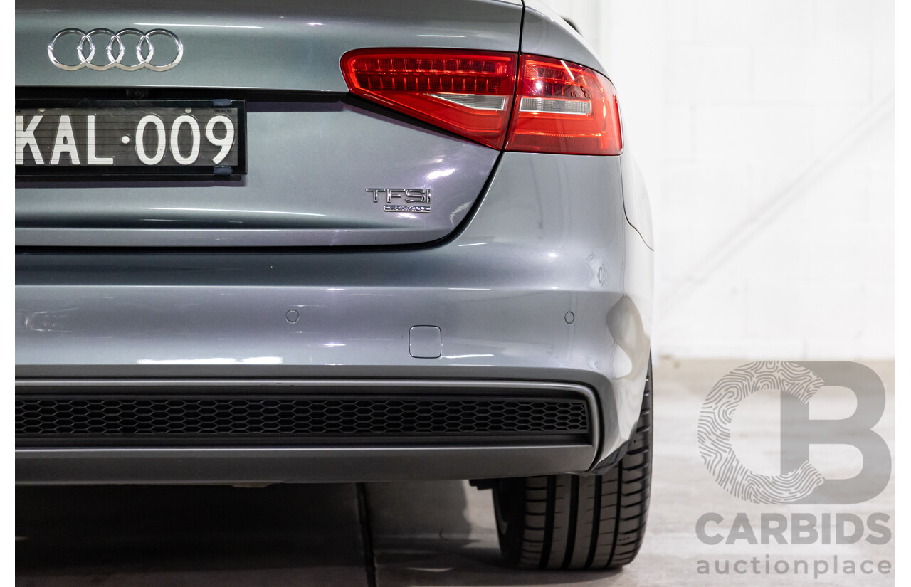 10/2014 Audi A4 2.0 TFSI Ambition Quattro (AWD) B8 (8K) MY14 4d Sedan Monsoon Grey Metallic Turbo 2.0L