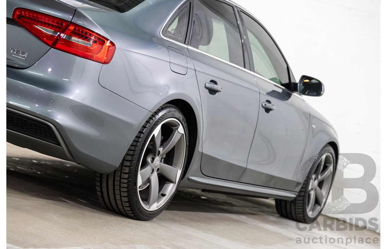 10/2014 Audi A4 2.0 TFSI Ambition Quattro (AWD) B8 (8K) MY14 4d Sedan Monsoon Grey Metallic Turbo 2.0L