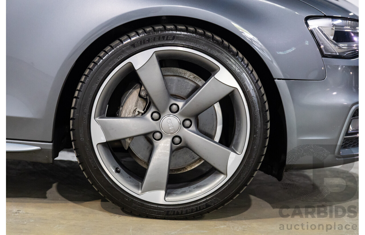 10/2014 Audi A4 2.0 TFSI Ambition Quattro (AWD) B8 (8K) MY14 4d Sedan Monsoon Grey Metallic Turbo 2.0L