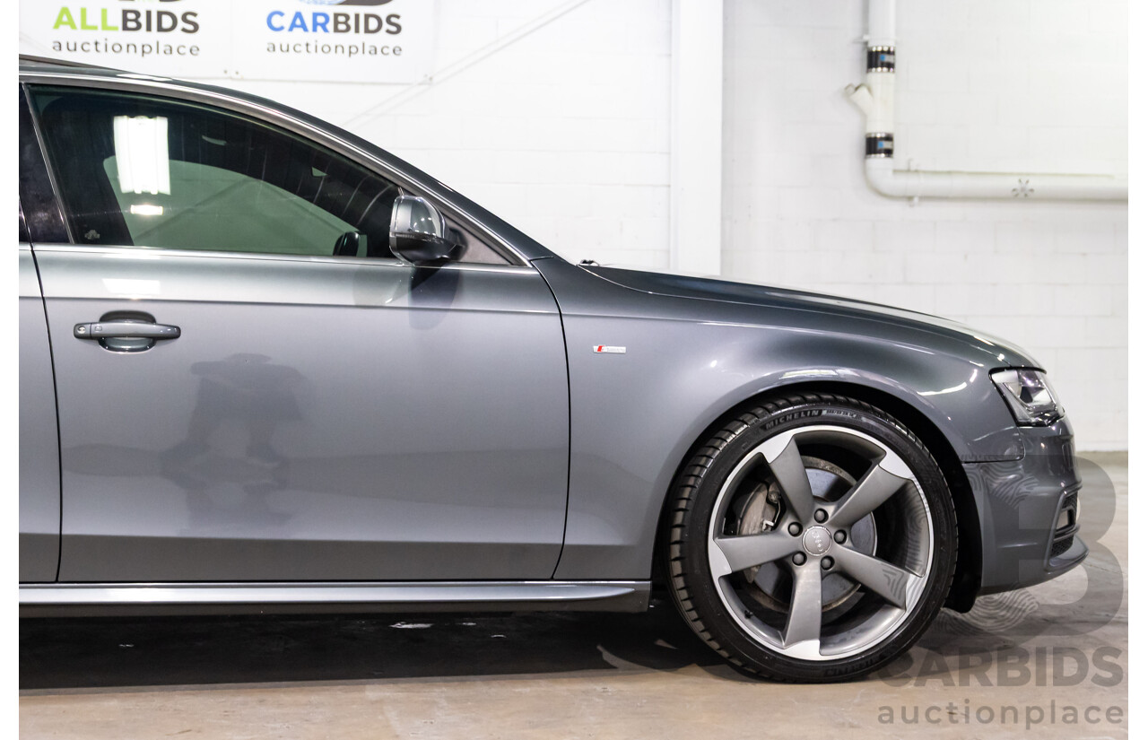 10/2014 Audi A4 2.0 TFSI Ambition Quattro (AWD) B8 (8K) MY14 4d Sedan Monsoon Grey Metallic Turbo 2.0L