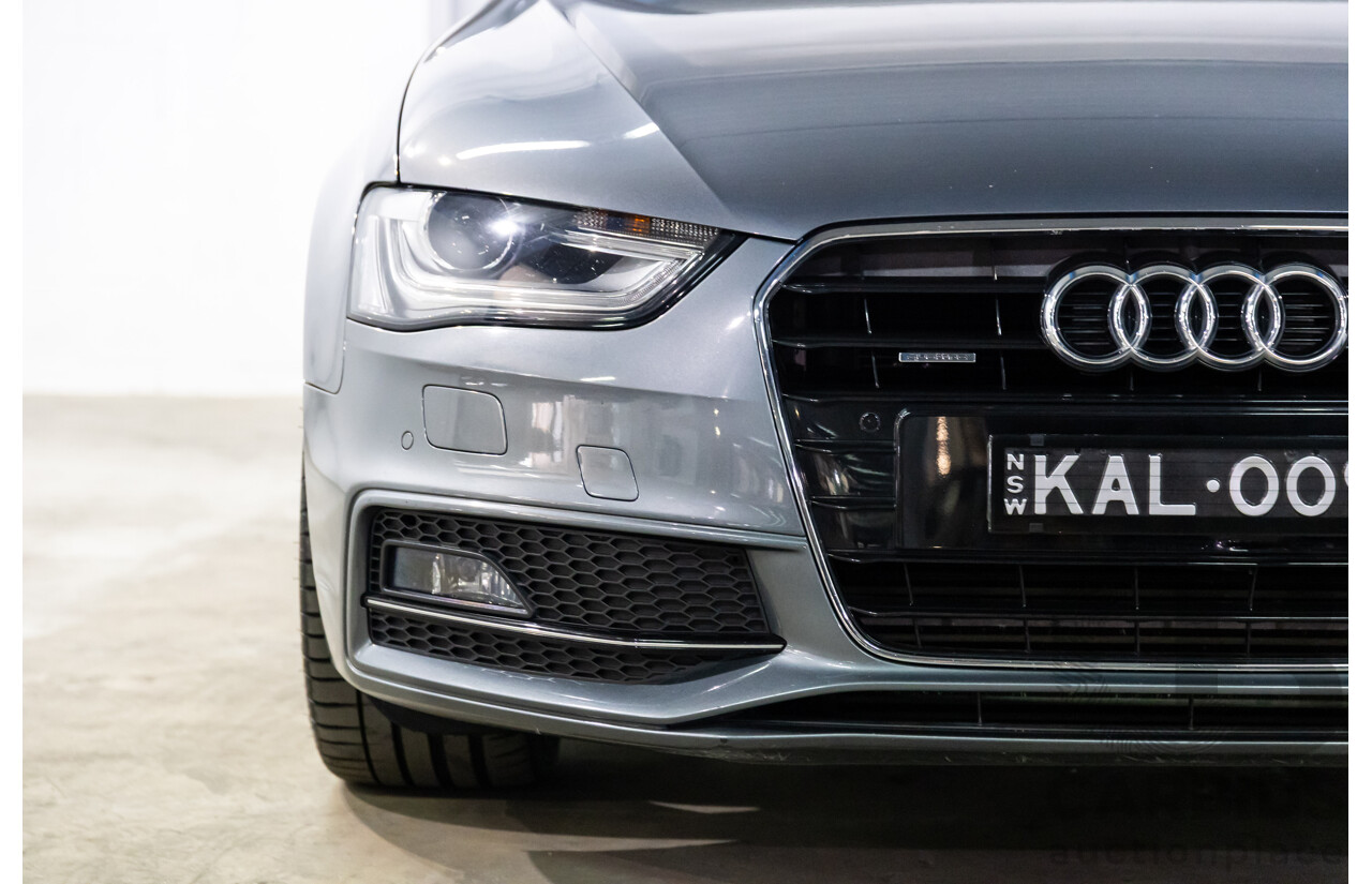 10/2014 Audi A4 2.0 TFSI Ambition Quattro (AWD) B8 (8K) MY14 4d Sedan Monsoon Grey Metallic Turbo 2.0L