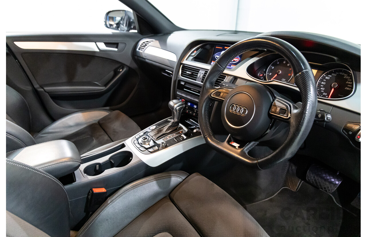 10/2014 Audi A4 2.0 TFSI Ambition Quattro (AWD) B8 (8K) MY14 4d Sedan Monsoon Grey Metallic Turbo 2.0L