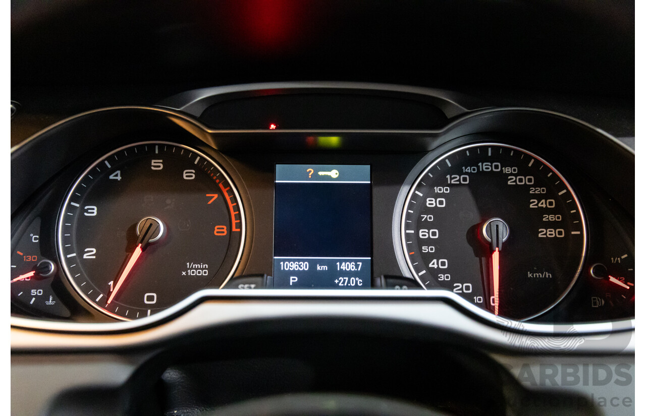 10/2014 Audi A4 2.0 TFSI Ambition Quattro (AWD) B8 (8K) MY14 4d Sedan Monsoon Grey Metallic Turbo 2.0L