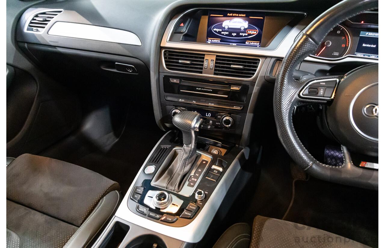 10/2014 Audi A4 2.0 TFSI Ambition Quattro (AWD) B8 (8K) MY14 4d Sedan Monsoon Grey Metallic Turbo 2.0L