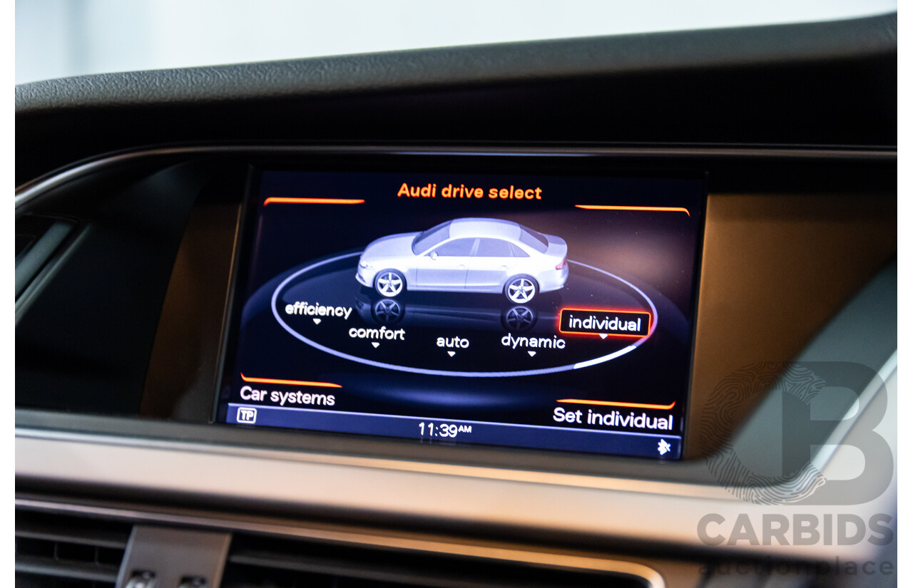 10/2014 Audi A4 2.0 TFSI Ambition Quattro (AWD) B8 (8K) MY14 4d Sedan Monsoon Grey Metallic Turbo 2.0L