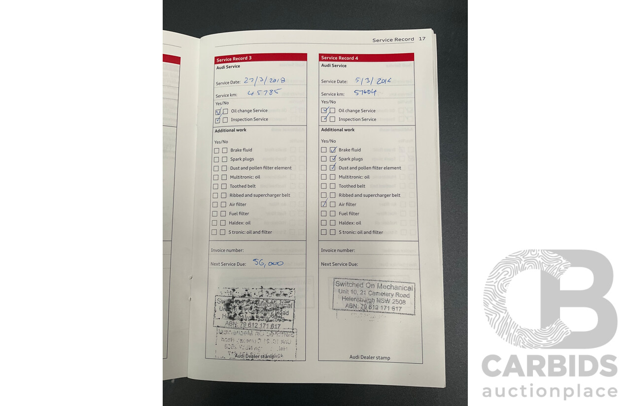 10/2014 Audi A4 2.0 TFSI Ambition Quattro (AWD) B8 (8K) MY14 4d Sedan Monsoon Grey Metallic Turbo 2.0L