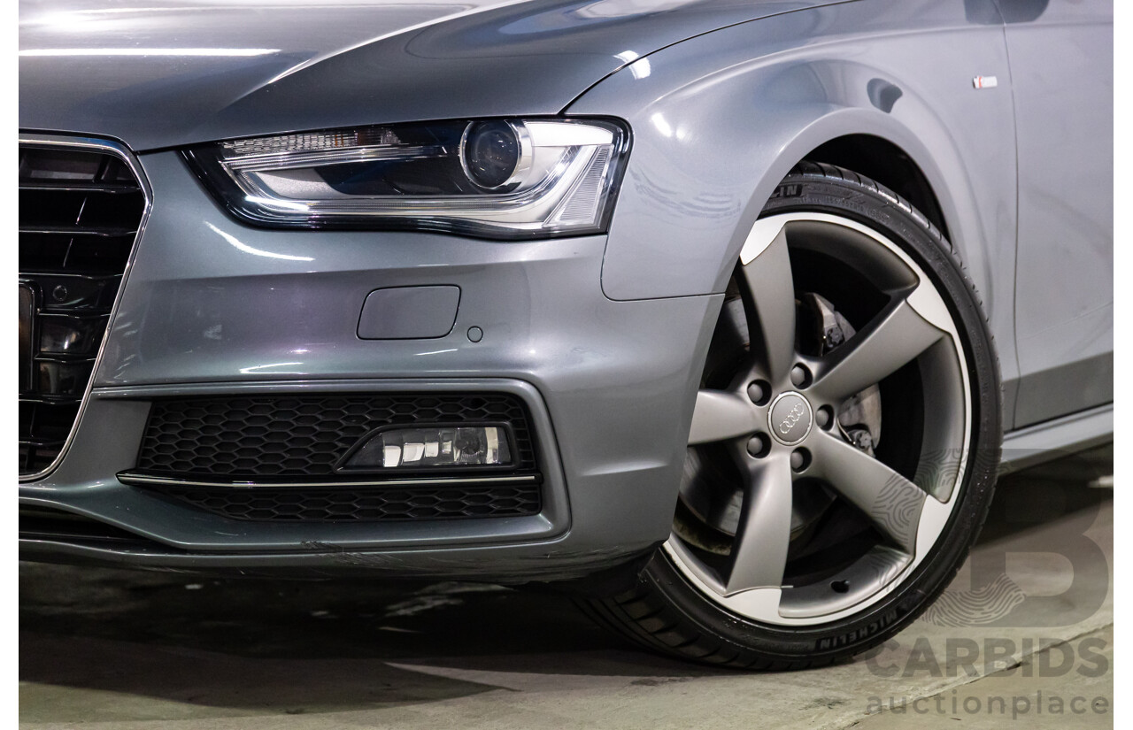 10/2014 Audi A4 2.0 TFSI Ambition Quattro (AWD) B8 (8K) MY14 4d Sedan Monsoon Grey Metallic Turbo 2.0L