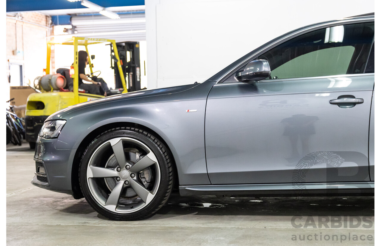 10/2014 Audi A4 2.0 TFSI Ambition Quattro (AWD) B8 (8K) MY14 4d Sedan Monsoon Grey Metallic Turbo 2.0L