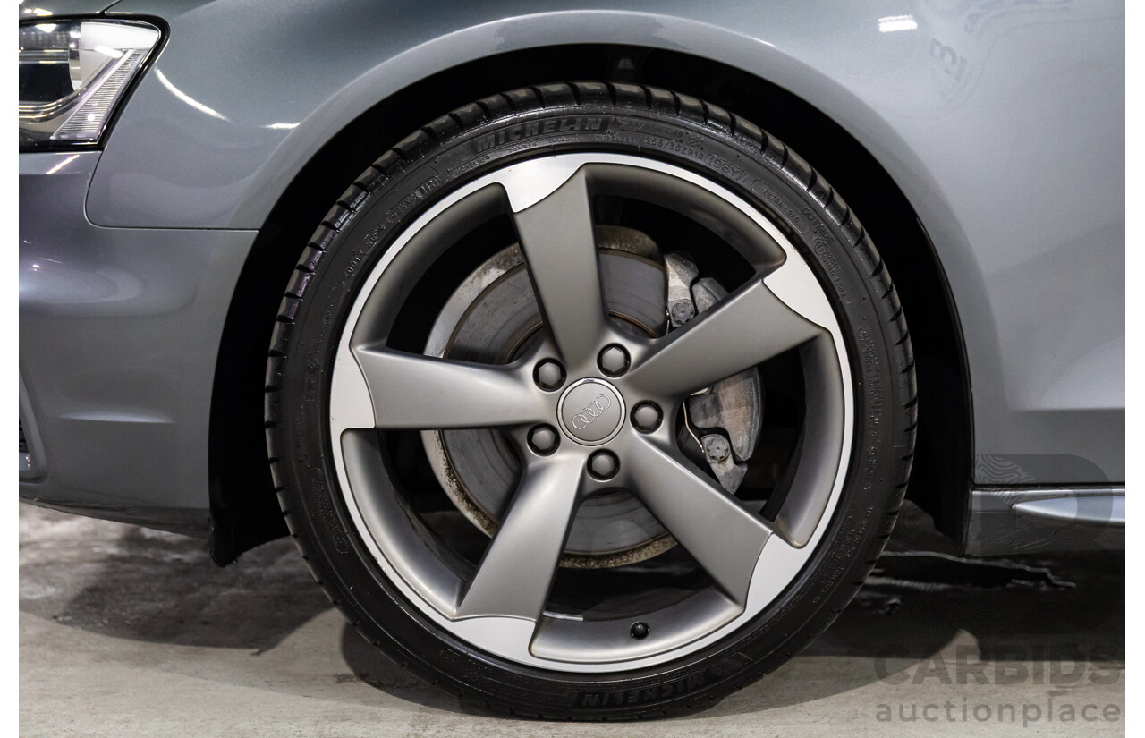 10/2014 Audi A4 2.0 TFSI Ambition Quattro (AWD) B8 (8K) MY14 4d Sedan Monsoon Grey Metallic Turbo 2.0L