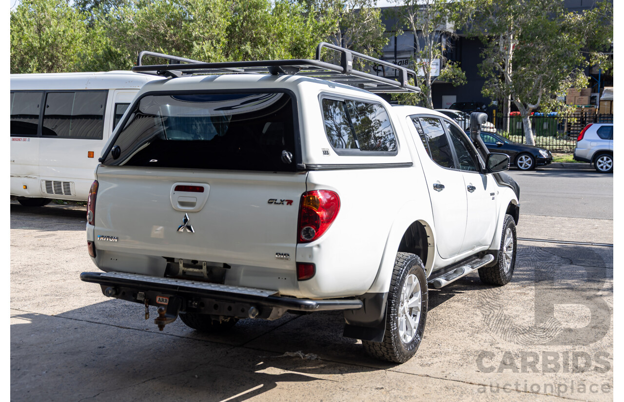 1/2011 Mitsubishi Triton GLX-R (4x4) MN MY11 Double Cab Utility Cool White Turbo Diesel 2.5L
