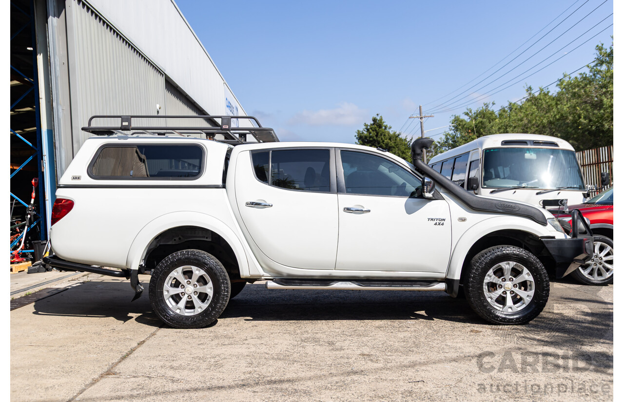 1/2011 Mitsubishi Triton GLX-R (4x4) MN MY11 Double Cab Utility Cool White Turbo Diesel 2.5L