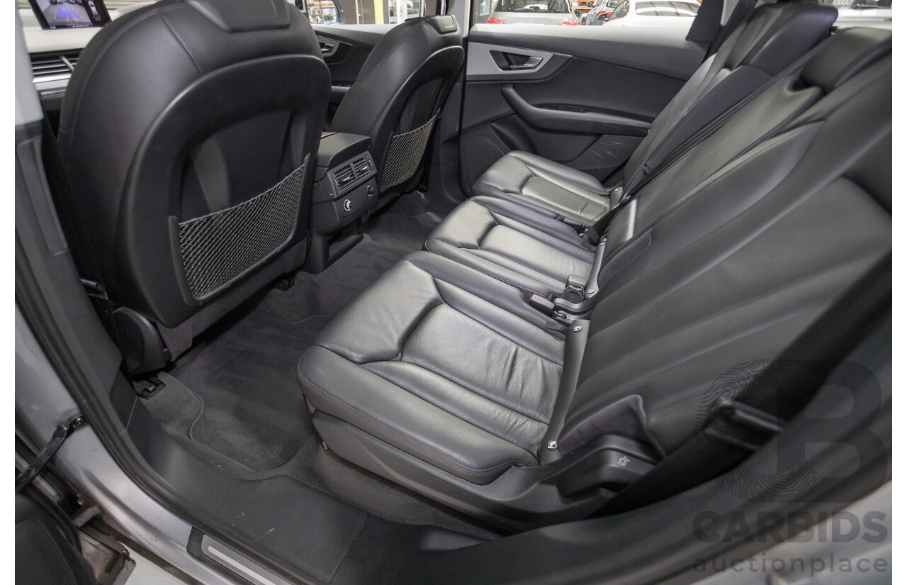 8/2016 Audi Q7 3.0 TDI Quattro (AWD) 4M MY17 4D Wagon Floret Silver Metallic (160kW) 3.0L - 7 Seater