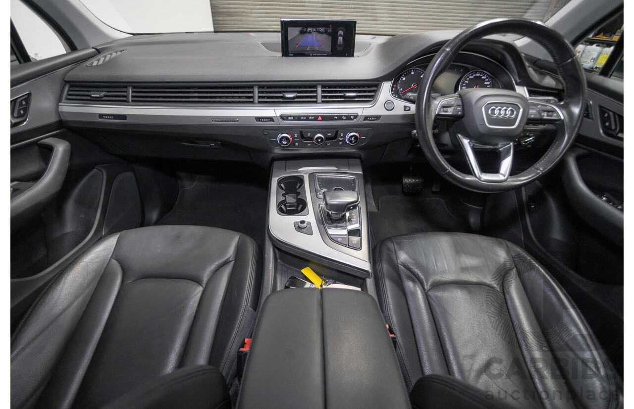 8/2016 Audi Q7 3.0 TDI Quattro (AWD) 4M MY17 4D Wagon Floret Silver Metallic (160kW) 3.0L - 7 Seater