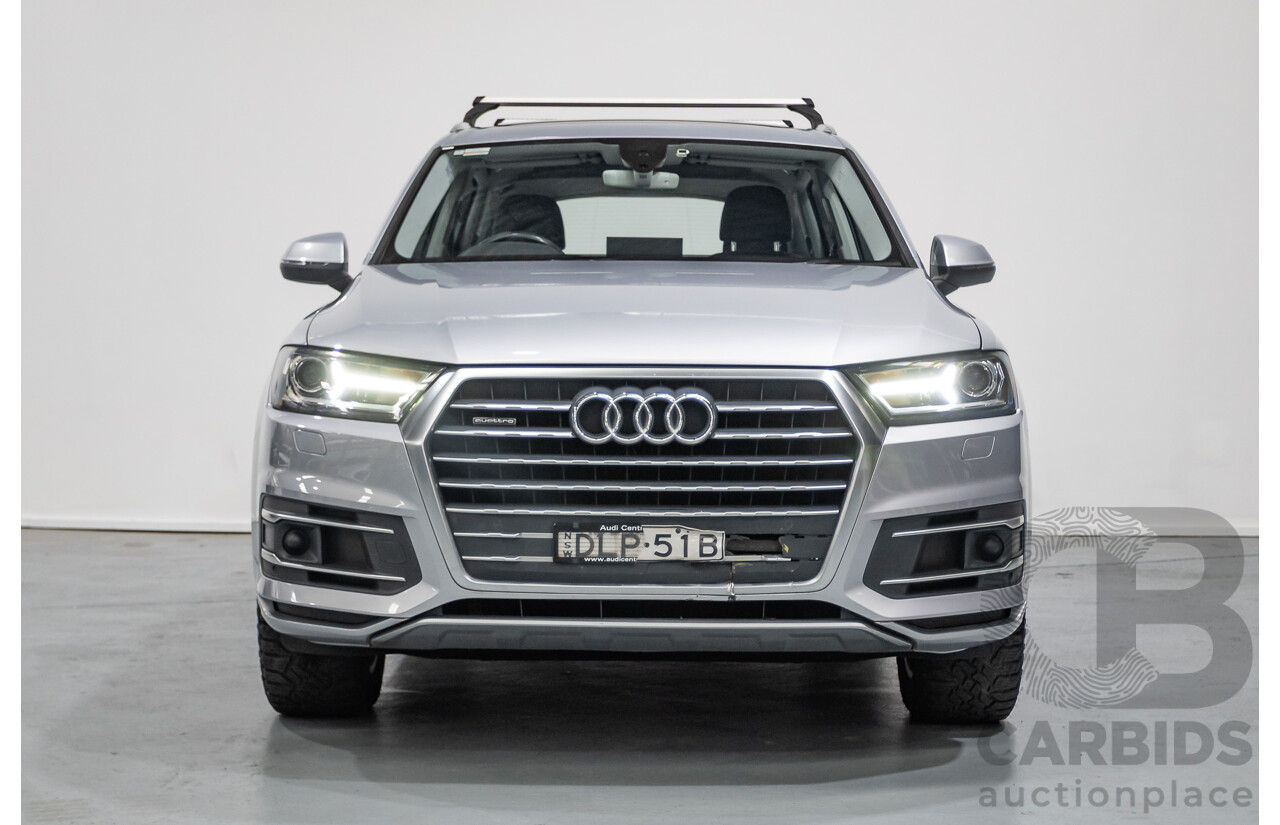 8/2016 Audi Q7 3.0 TDI Quattro (AWD) 4M MY17 4D Wagon Floret Silver Metallic (160kW) 3.0L - 7 Seater