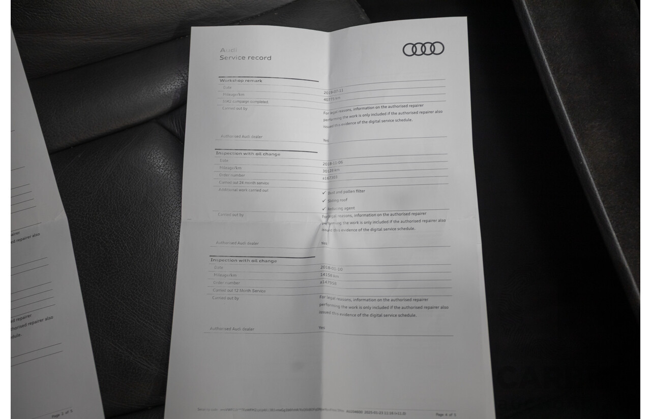 8/2016 Audi Q7 3.0 TDI Quattro (AWD) 4M MY17 4D Wagon Floret Silver Metallic (160kW) 3.0L - 7 Seater