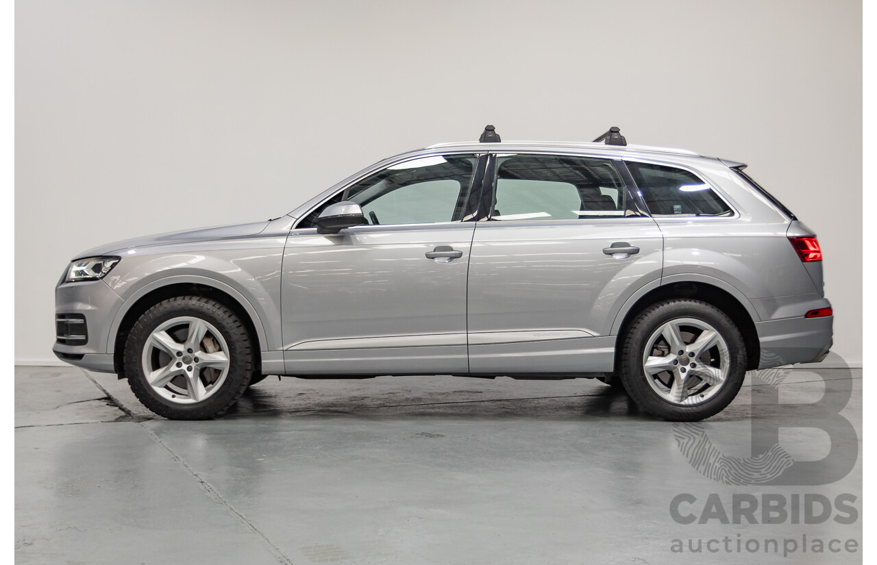 8/2016 Audi Q7 3.0 TDI Quattro (AWD) 4M MY17 4D Wagon Floret Silver Metallic (160kW) 3.0L - 7 Seater