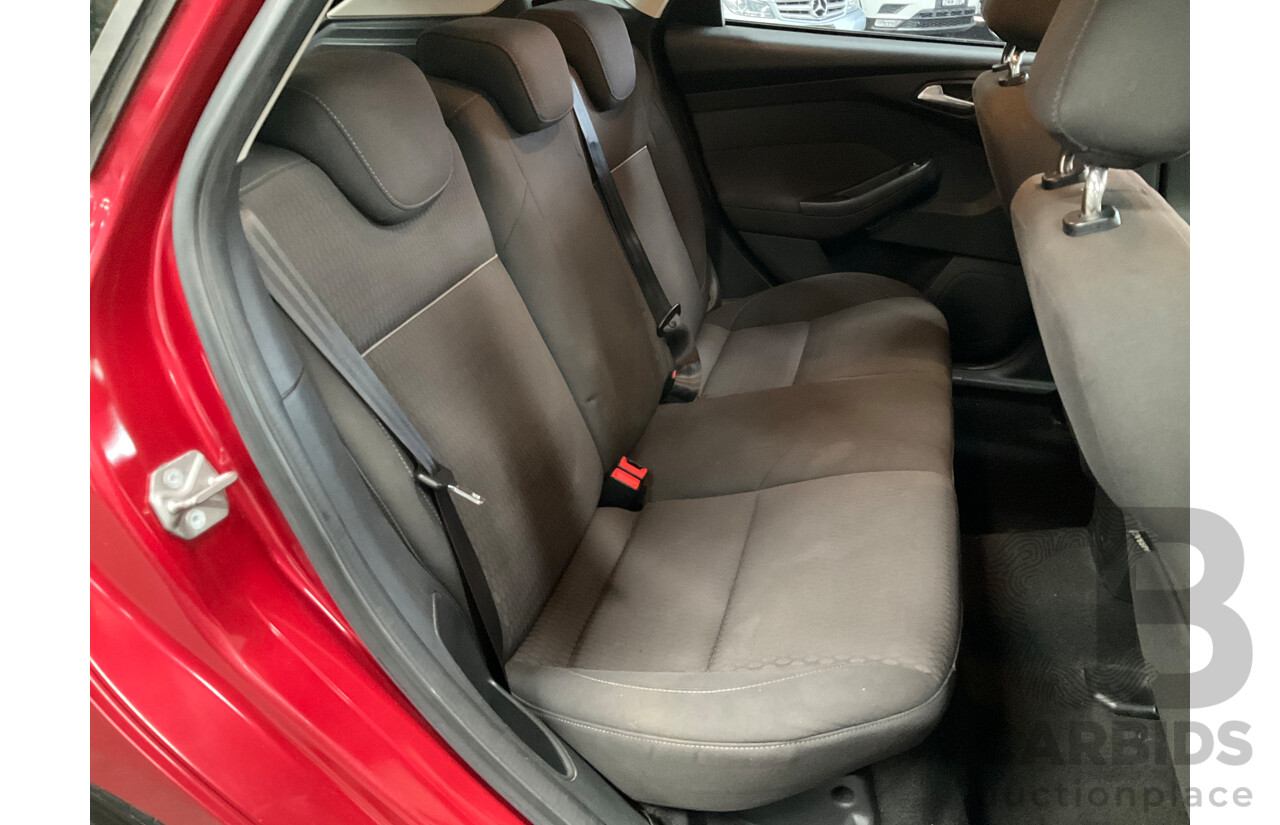 4/2014 Ford Focus Trend LW MK2 Upgrade 5d Hatchback Ruby Red Turbo Diesel 2.0L