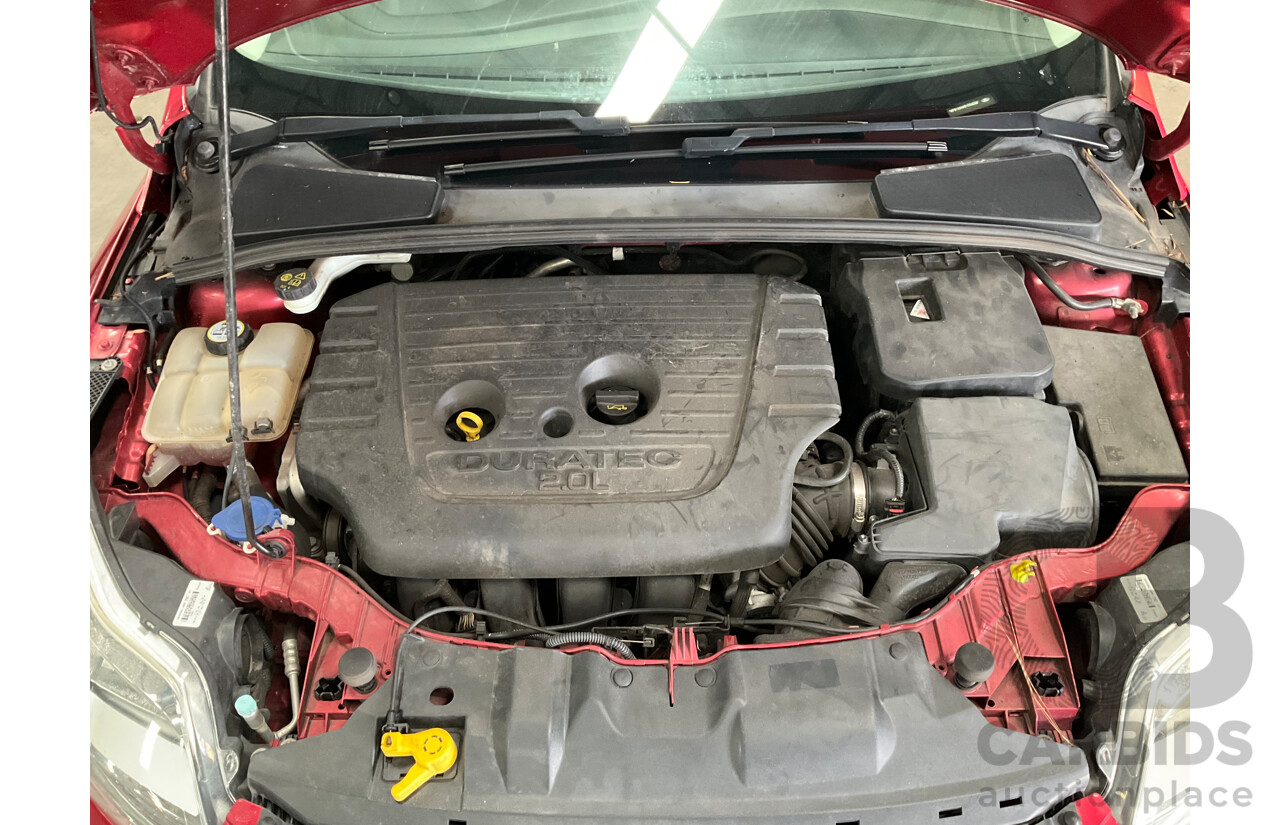 4/2014 Ford Focus Trend LW MK2 Upgrade 5d Hatchback Ruby Red Turbo Diesel 2.0L