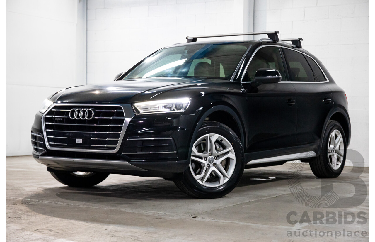 06/2019 Audi Q5 40 TDI Quattro Design (AWD) FY MY19 4d Wagon Brilliant Black Turbo Diesel 2.0L