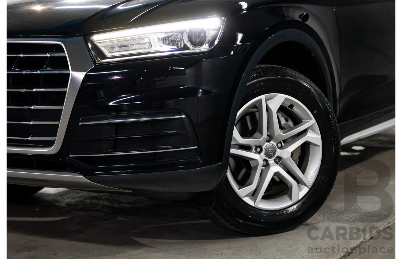 06/2019 Audi Q5 40 TDI Quattro Design (AWD) FY MY19 4d Wagon Brilliant Black Turbo Diesel 2.0L