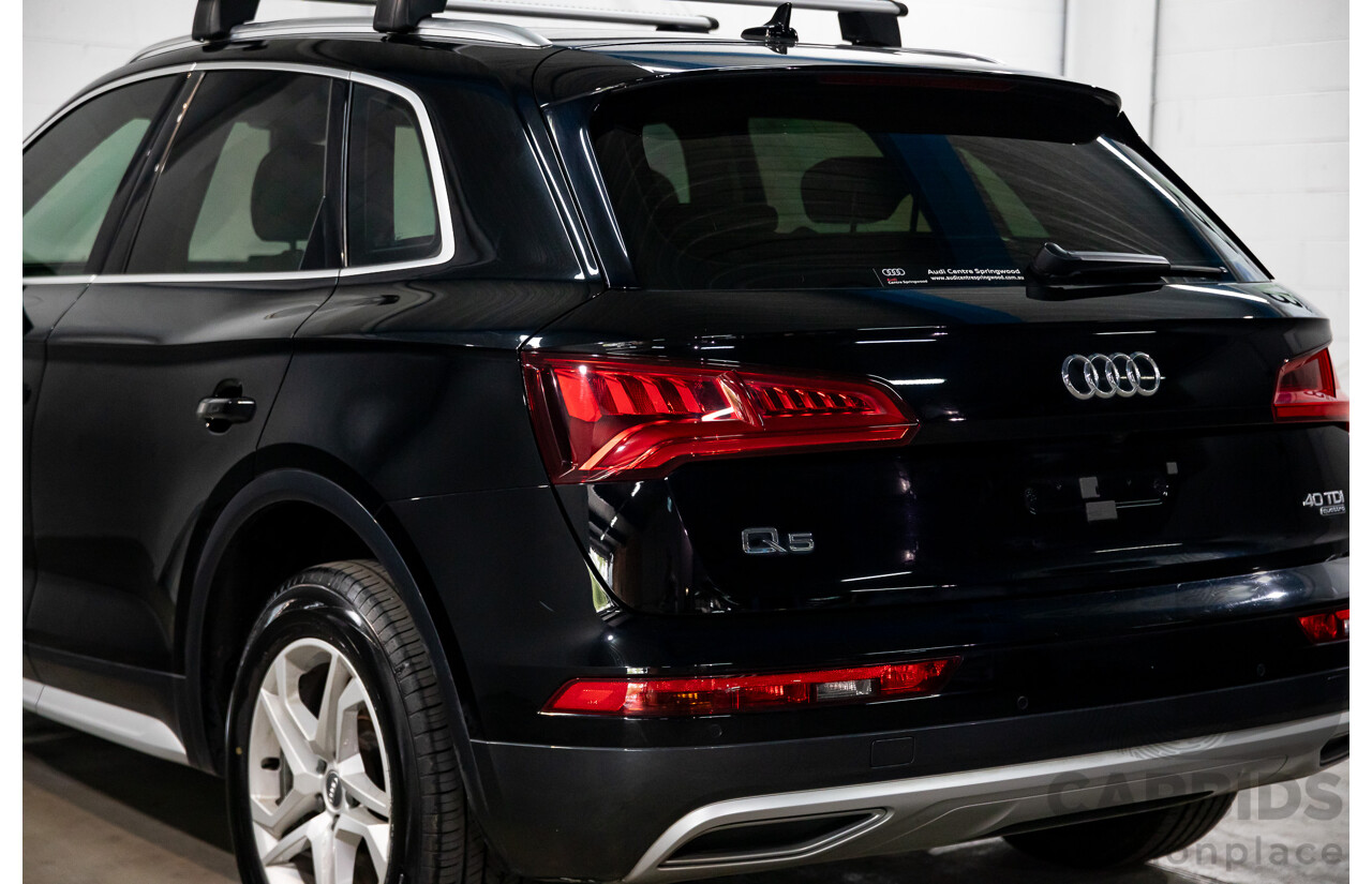 06/2019 Audi Q5 40 TDI Quattro Design (AWD) FY MY19 4d Wagon Brilliant Black Turbo Diesel 2.0L