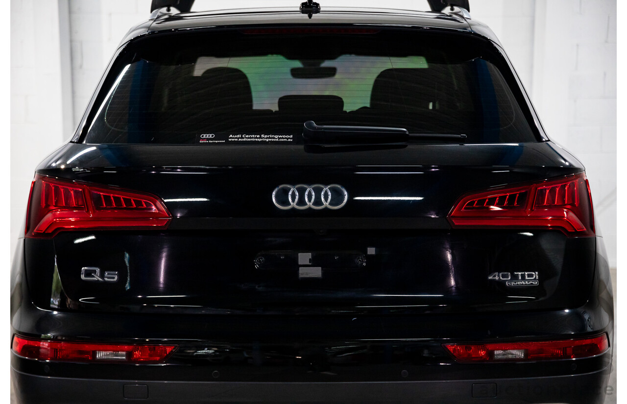 06/2019 Audi Q5 40 TDI Quattro Design (AWD) FY MY19 4d Wagon Brilliant Black Turbo Diesel 2.0L