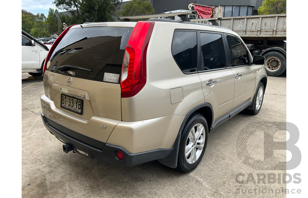 5/2012 Nissan X-Trail ST (FWD) T31 Series 5 4d Wagon Gold 2.0L