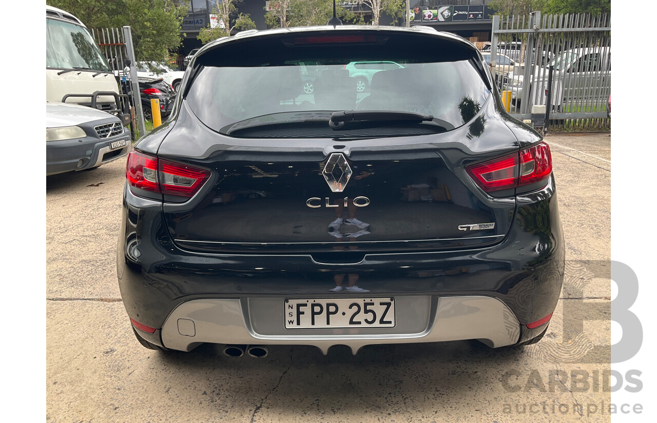 2/2015 Renault Clio GT X98 5d Hatchback Black 1.2L